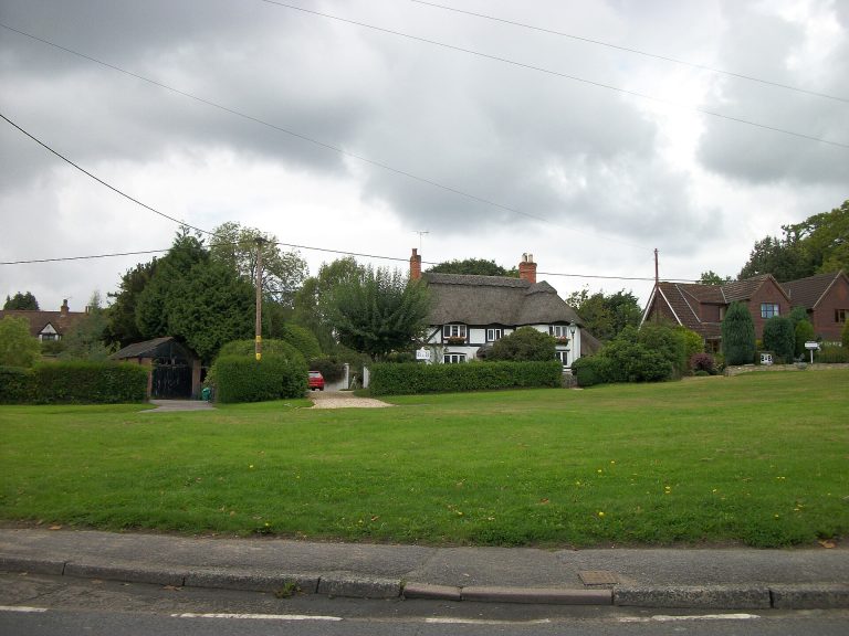 A thatched house on Romsey Road, Lyndhurst